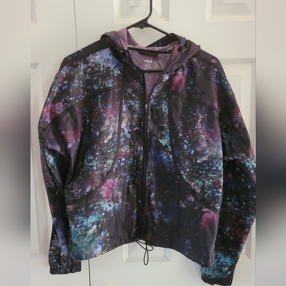 Fila rain jacket galaxy print